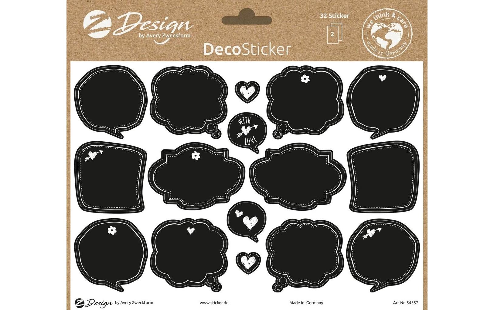 Z-Design Sticker A5 DEKO Tafelaufkl. 2Bg 14.8 x 21