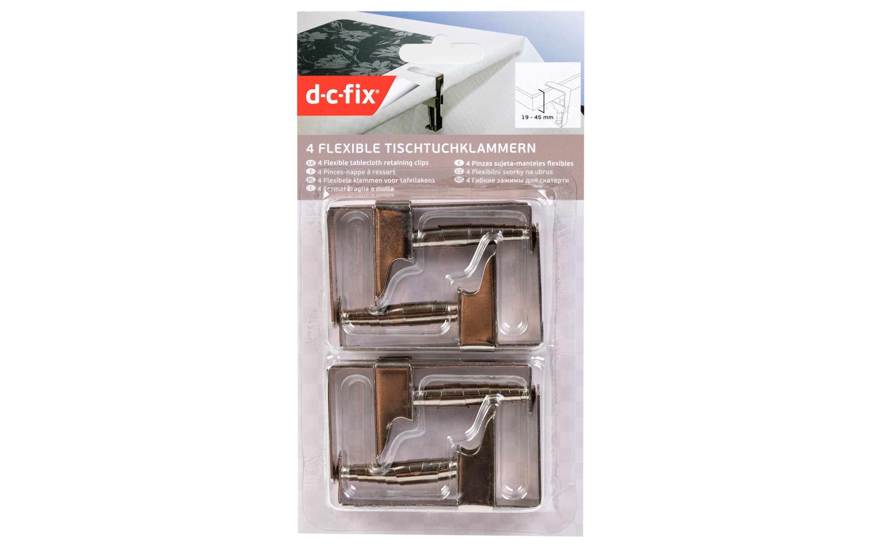 d-c-table Tischtuchklammer 4er Set Multifit Metall