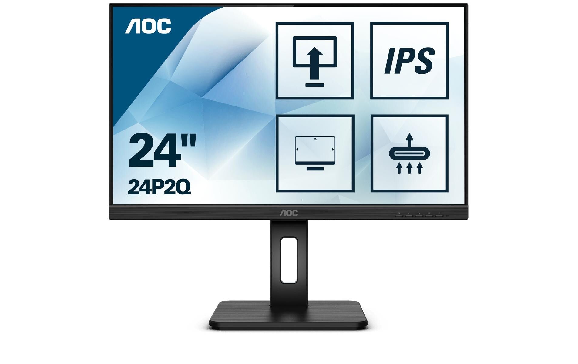 AOC 24" 24P2Q  WLED, 1920x1080, IPS HDMI / DVI / VGA / Displayport, Speakers