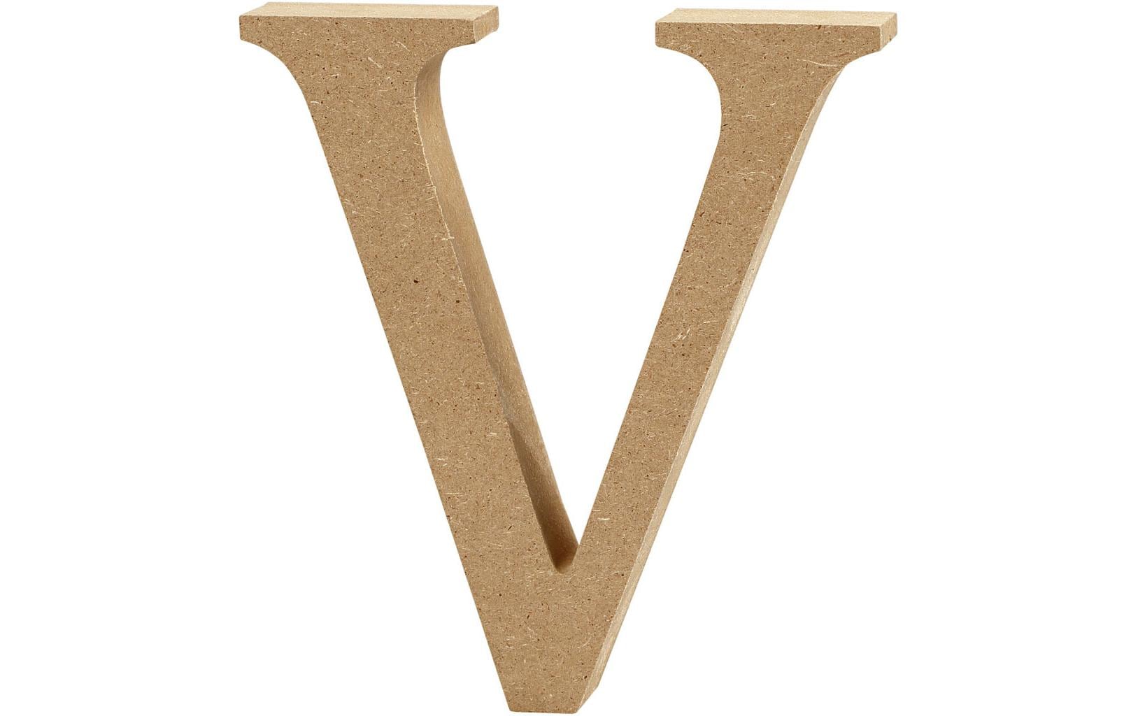 Creativ Company Holzbuchstabe 13 cm V