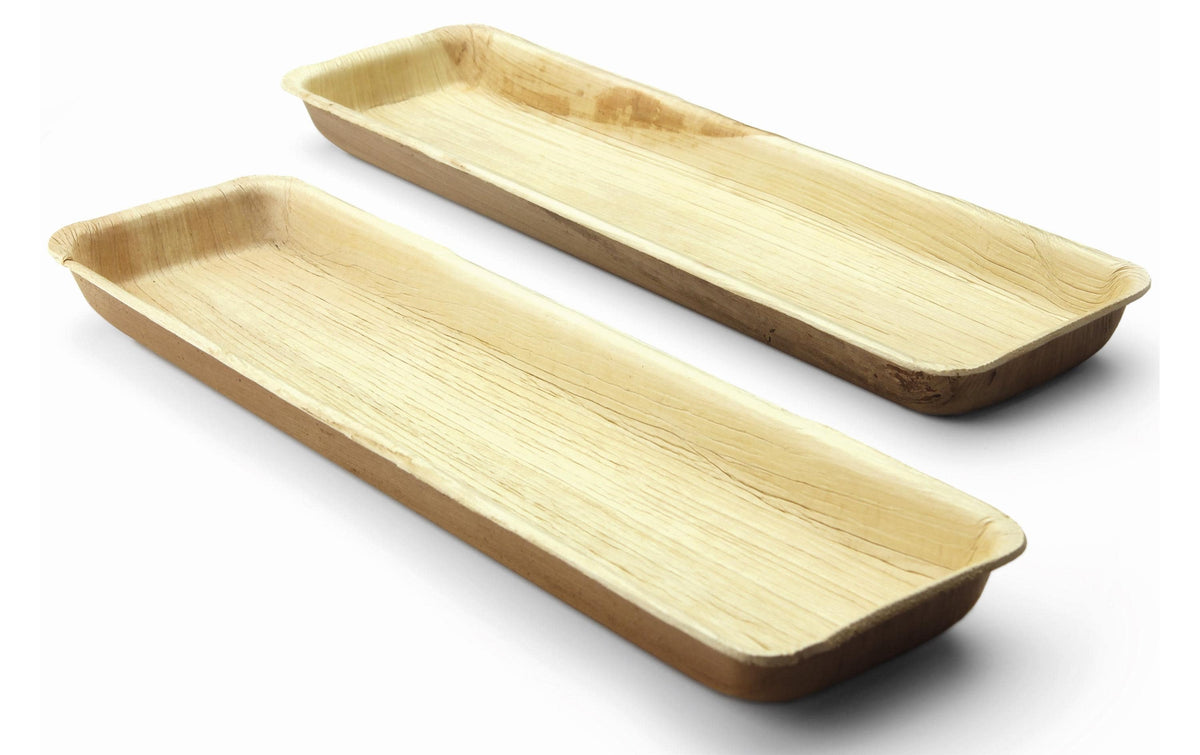 Sier Palm Schale rechteckig 10 Stück, 330 x  90 x h25 mm