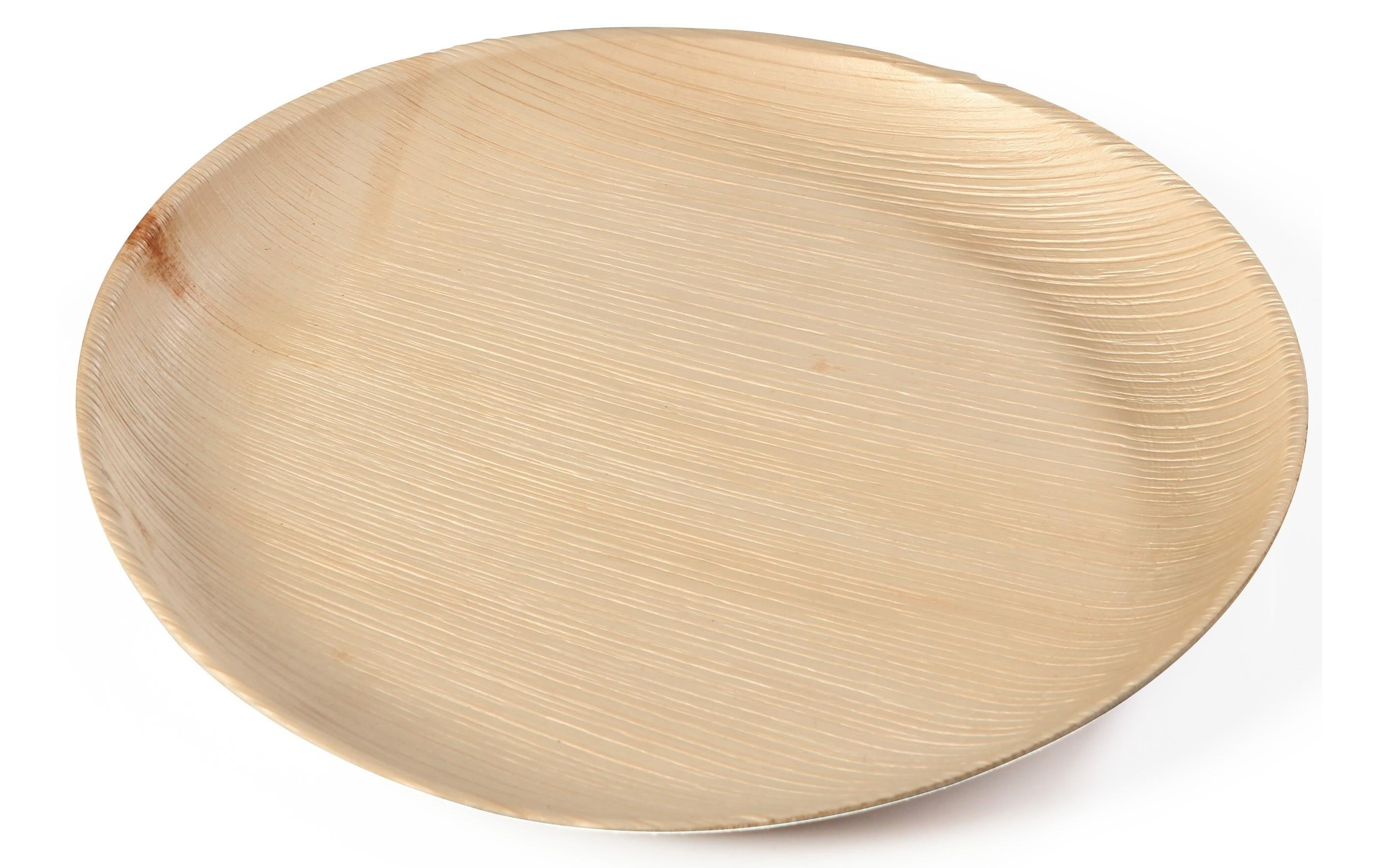 Sier Palm Teller rund 20 Stück, Ø120 x h20 mm