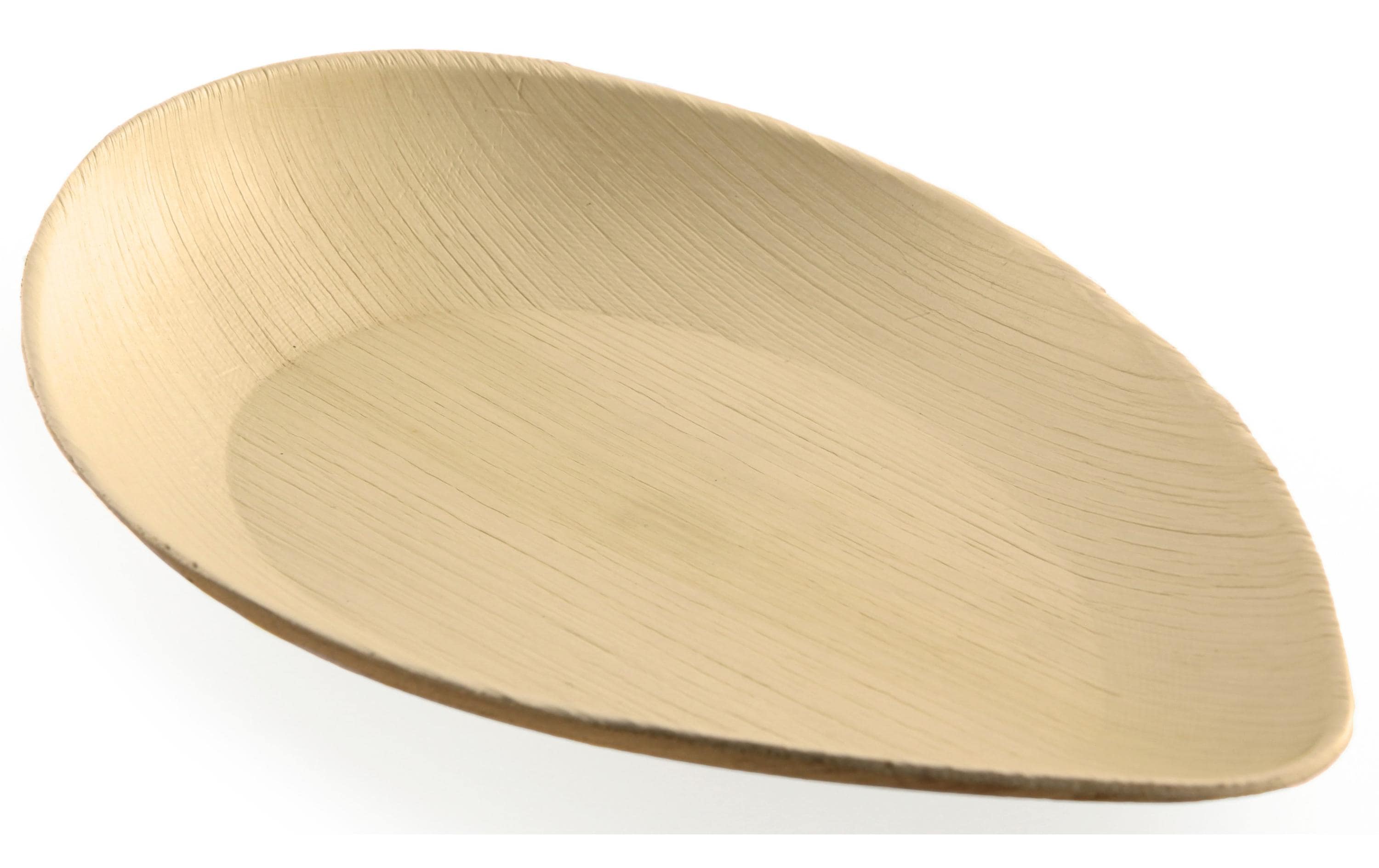 Sier Palm Teller oval point 20 Stück, 200 x 127 x h25/14 mm