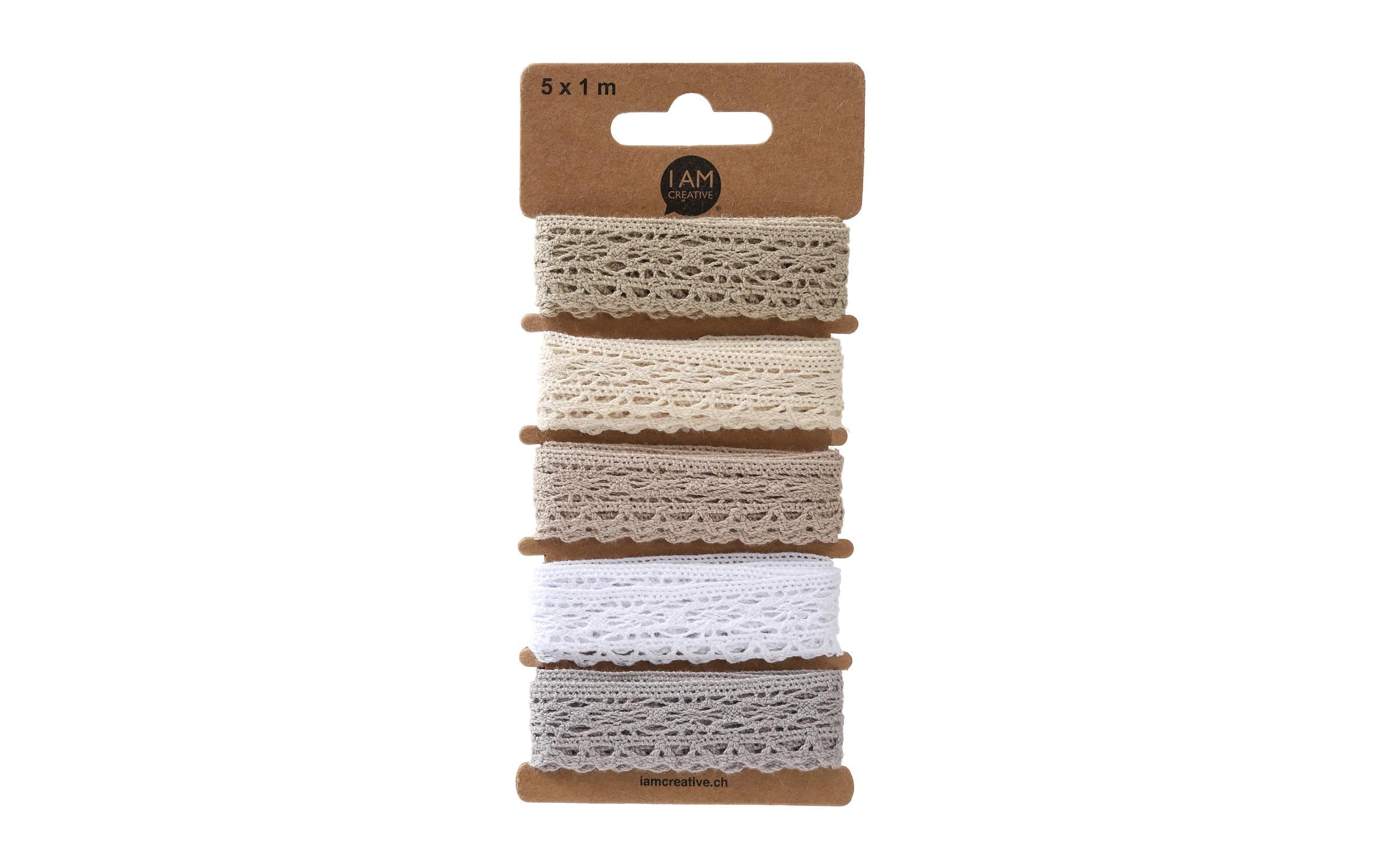 I am Creative Spitzenband Set 5 x 1 m (20 mm)
