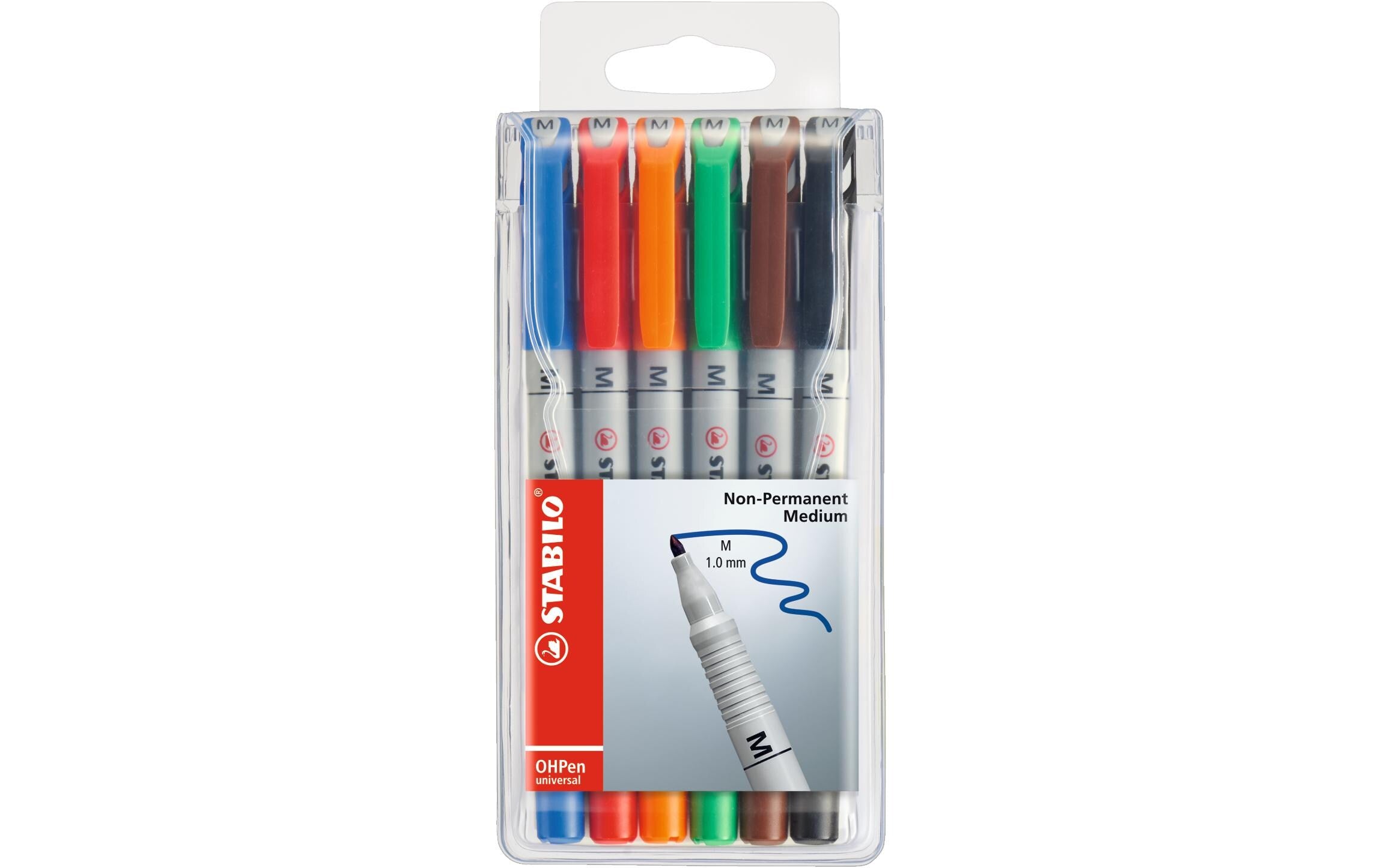 STABILO OHPen Universal NonPermanent M 6er Etui