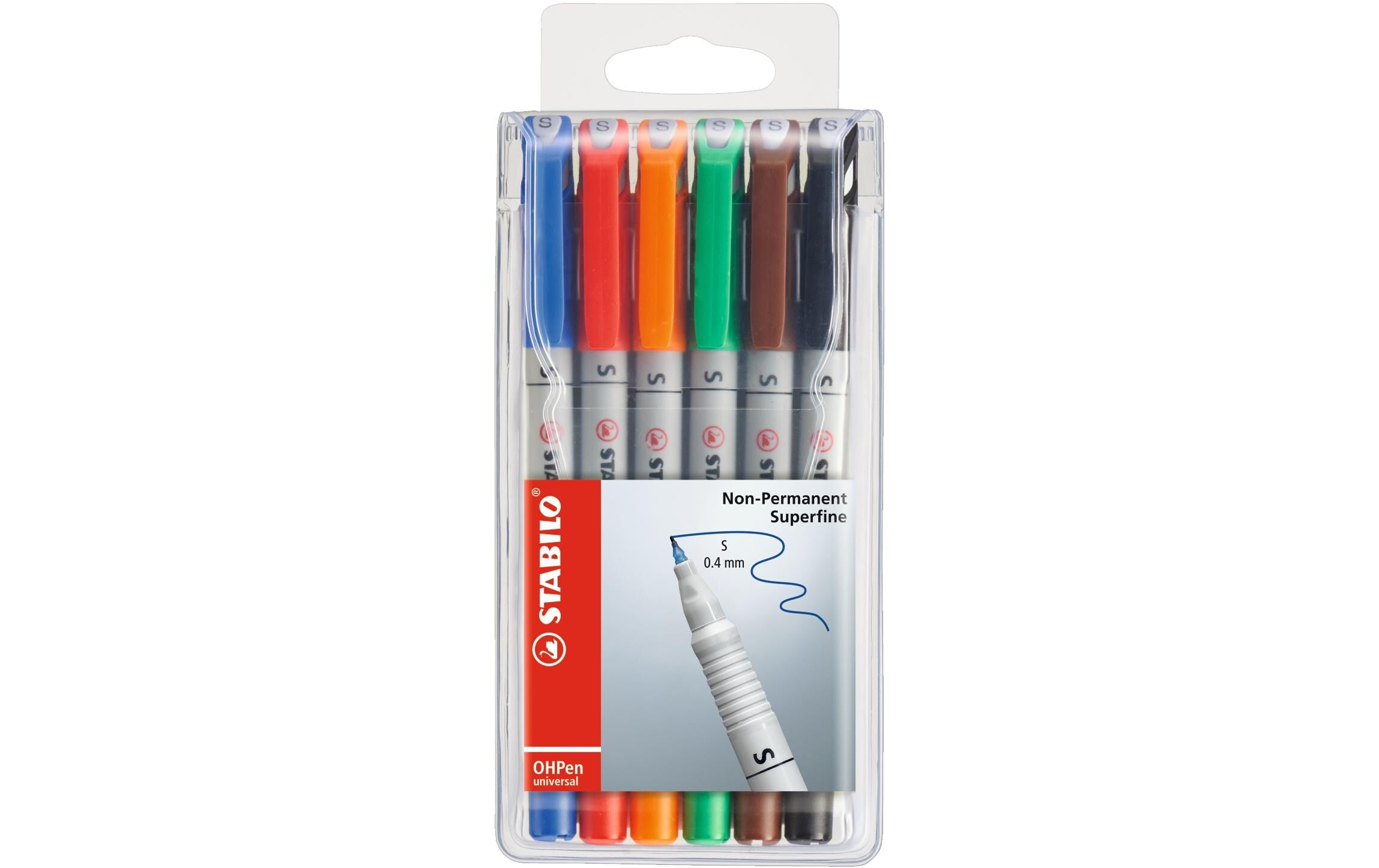 STABILO OHPen Universal NonPermanent S 6er Etui