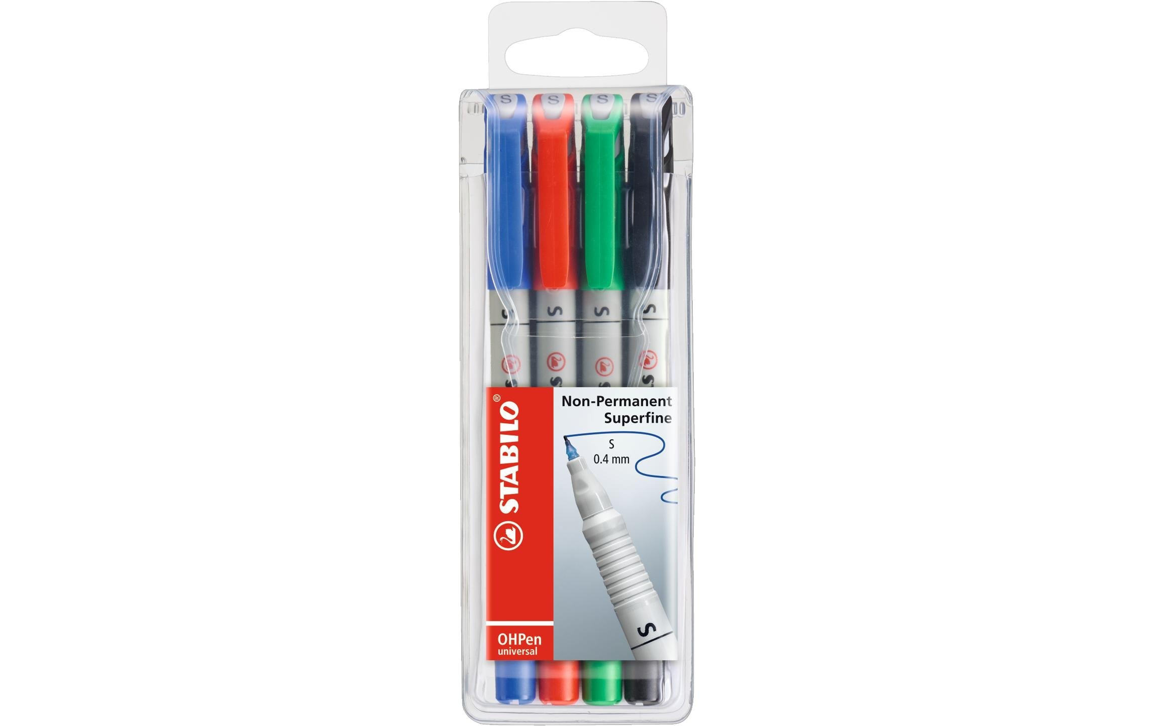 STABILO OHPen Universal NonPermanent S 4er Etui