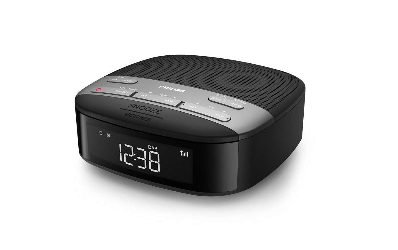 Philips TAR3505/12, Radiowecker DAB+ UKW/DAB+, 2 Weckzeiten