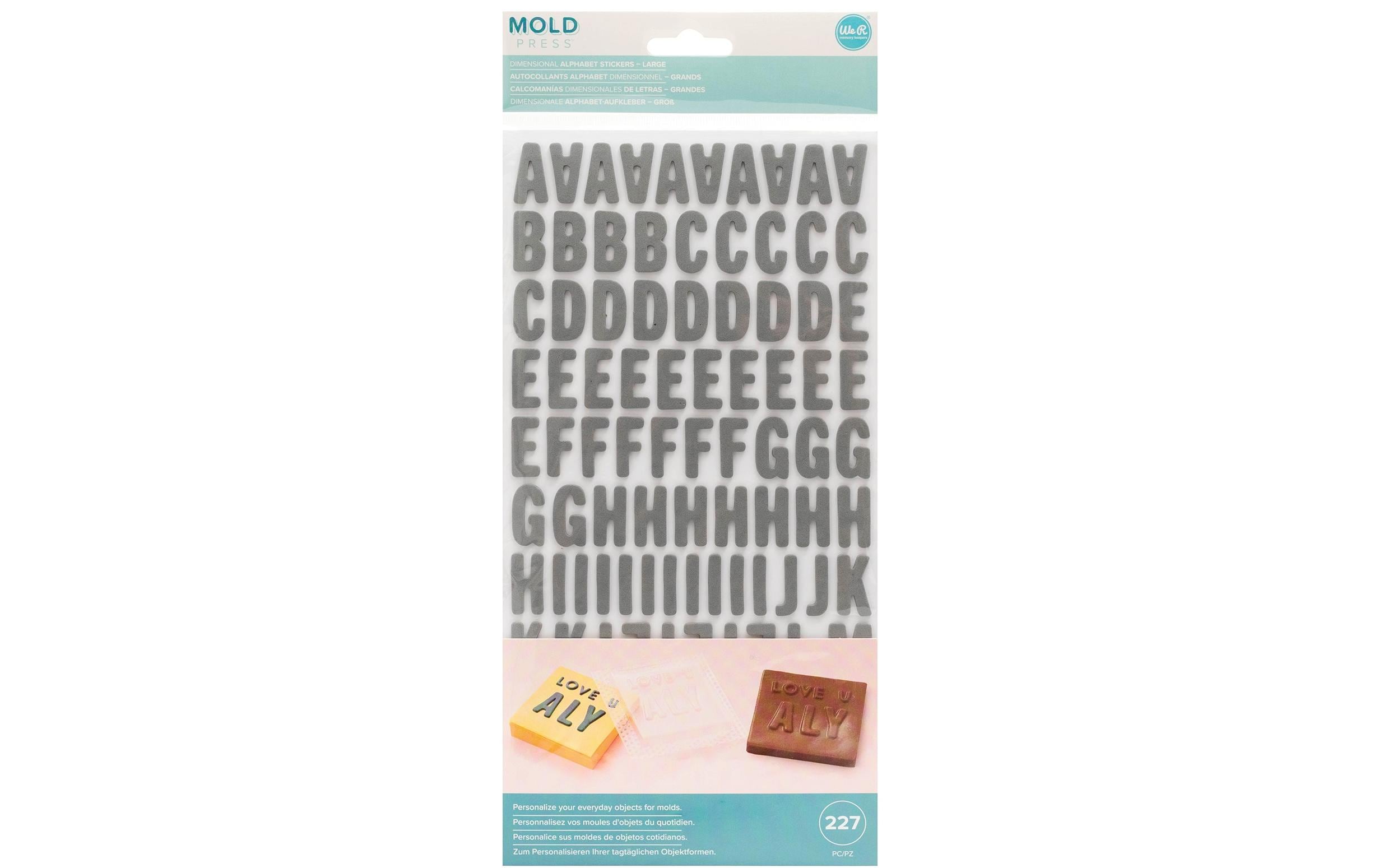 We R Memory Keepers Mold Press 3D-Alphabet gross