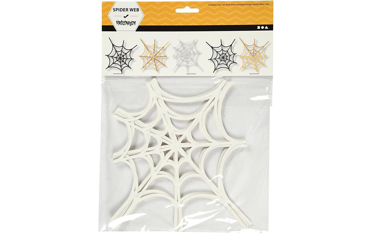Creativ Company Papierdeko Spinnennetz 16 Stück, 230 g, 19 x 21 cm