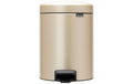 Brabantia NewIcon Treteimer 5 Liter Champagne, Inhalt 5 Liter