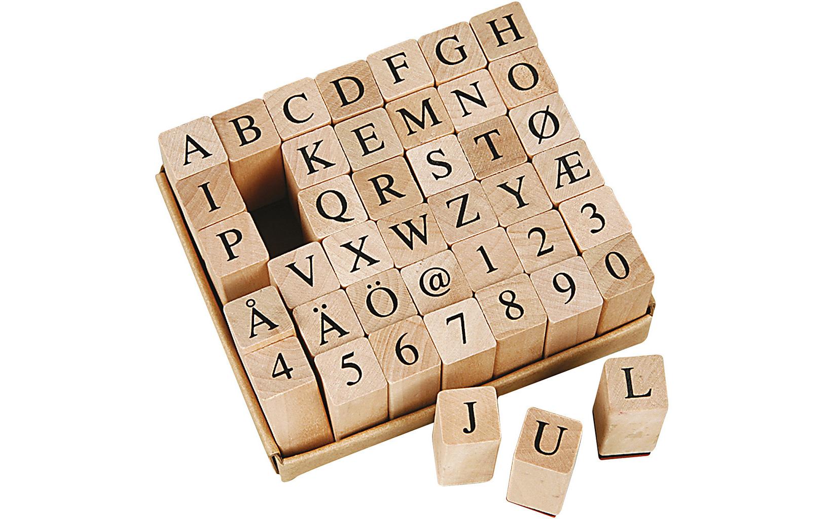 Creativ Company Stempel Buchstaben Zahlen 45-teilig