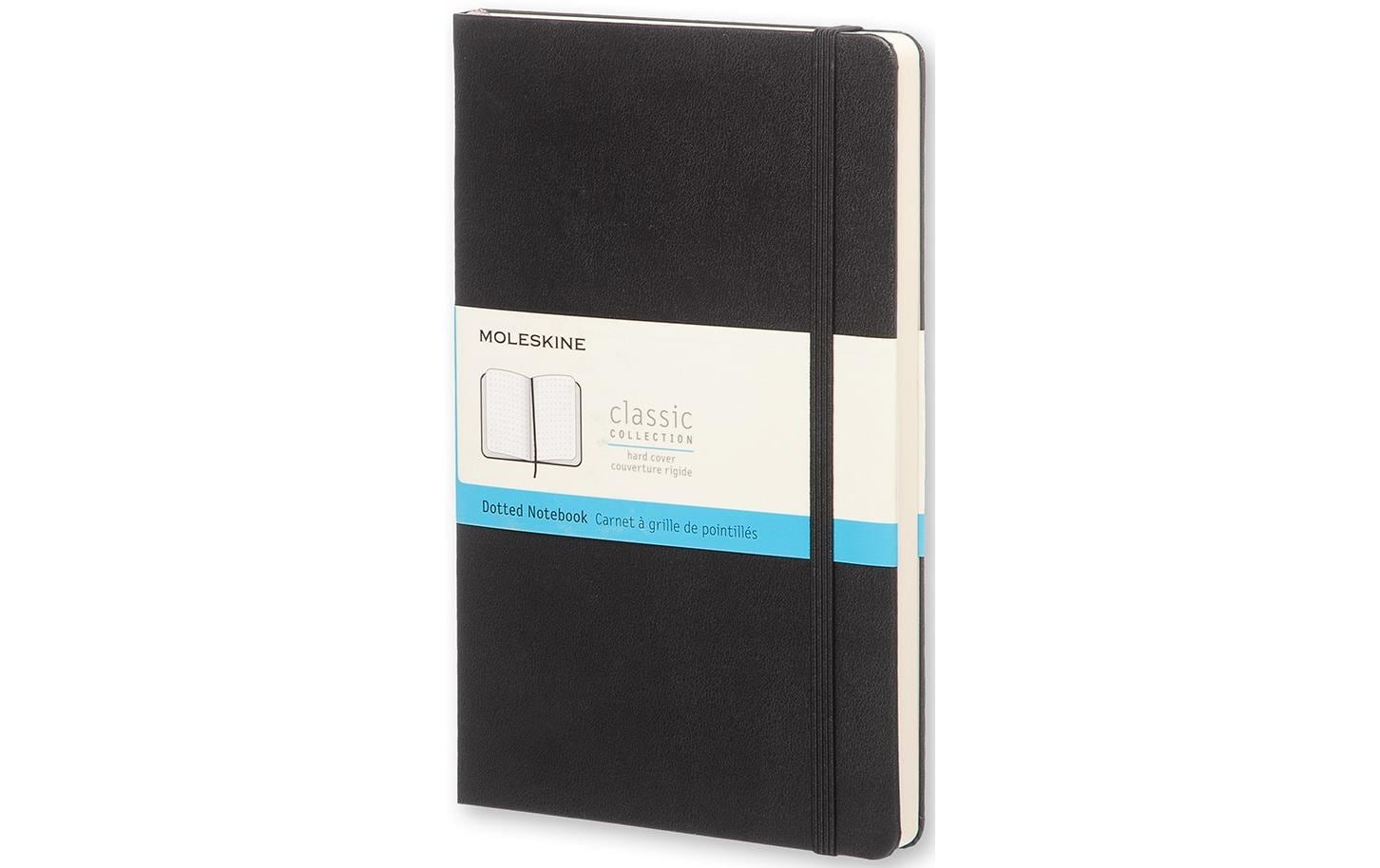 Moleskine Notizbuch Classic A5 Schwarz gepunktet, Hardcover