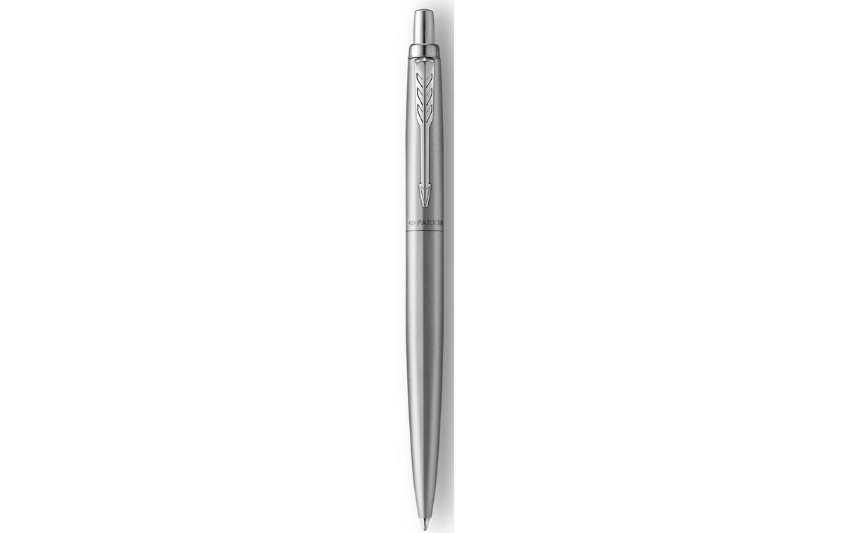 Parker Kugelschreiber Jotter XL Monochrom Core Edelstahl, Mine: M, blau