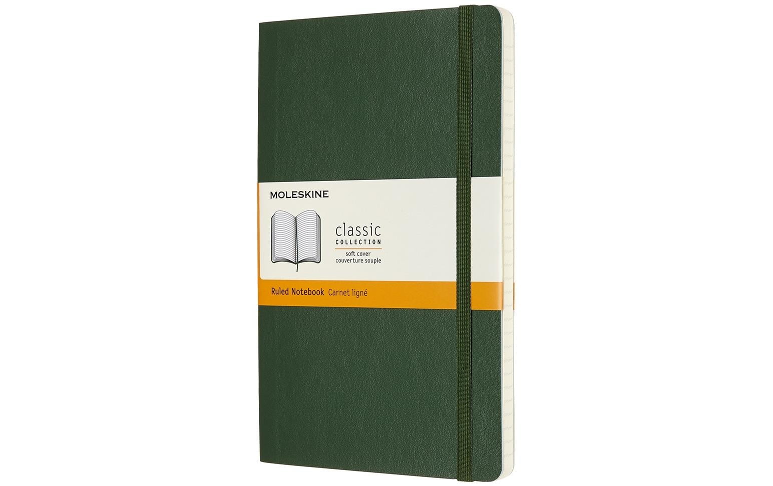 Moleskine Notizbuch Classic A5 Myrtengrün liniert, Softcover