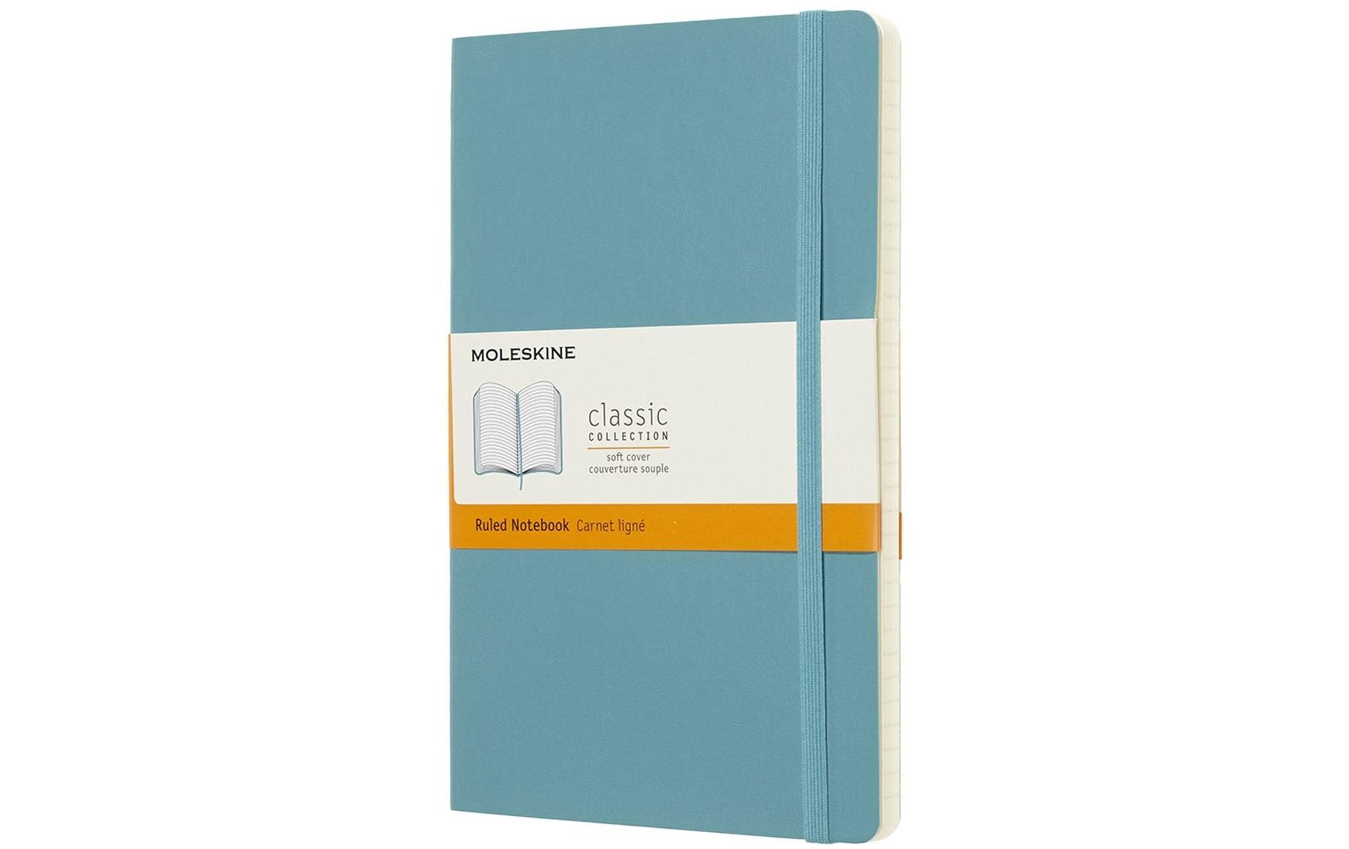 Moleskine Notizbuch Classic A5 Riff Blau liniert, Softcover