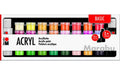 Marabu Acrylfarbe Set Basic 32 x 3.5 ml, 2 x 59 ml