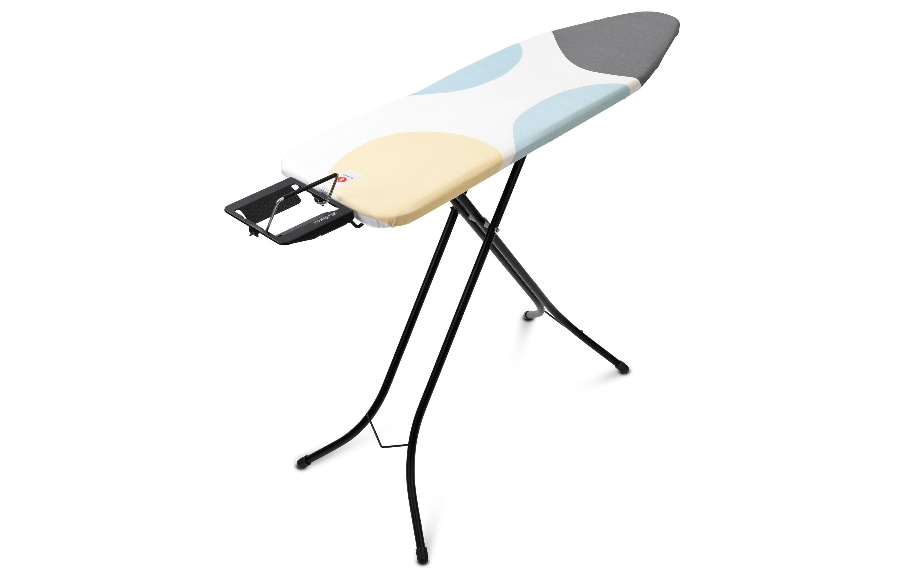 Brabantia Bügeltisch Spring Bubbles mit Dampfbügeleisenablage, 124 x 38