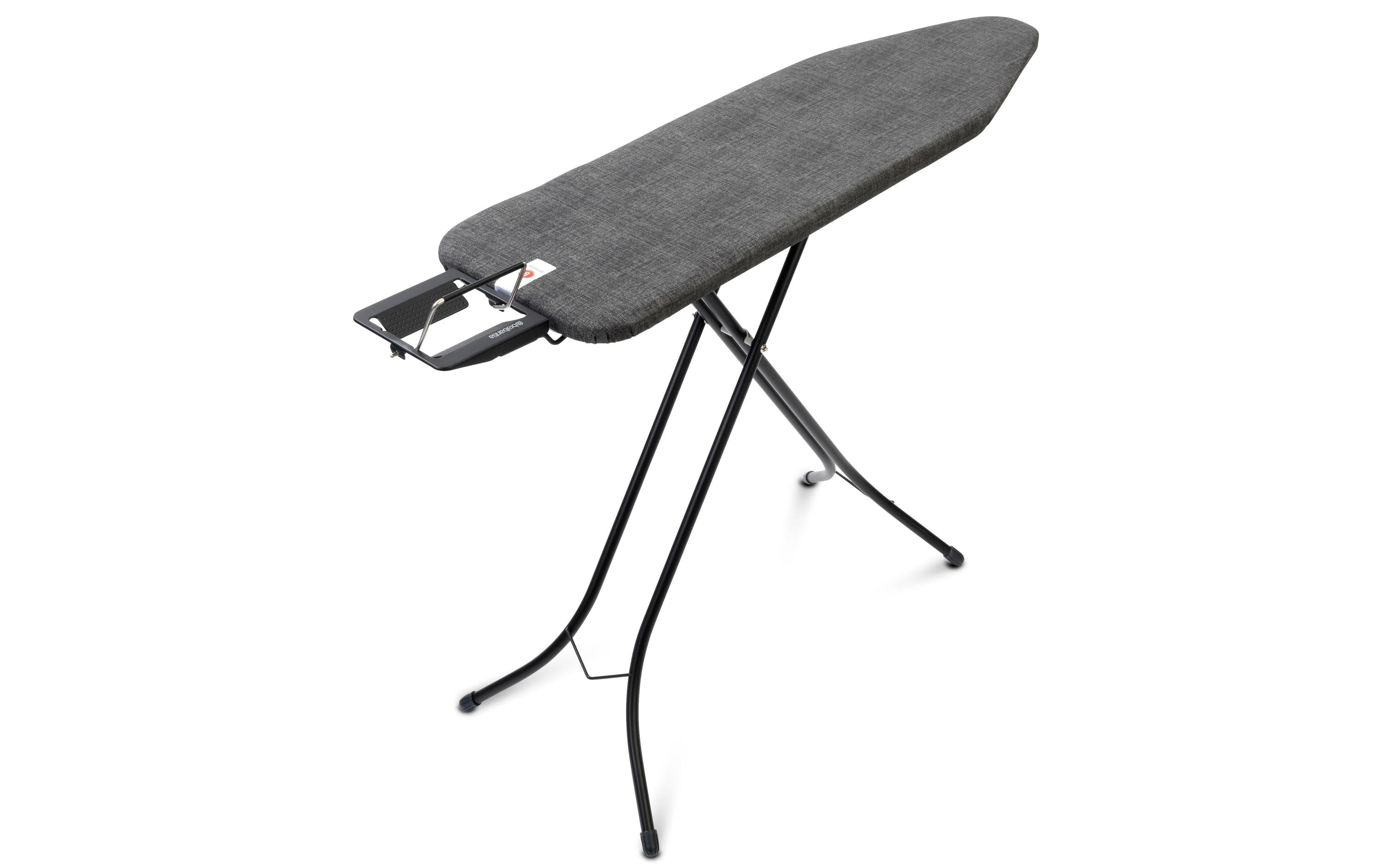 Brabantia Bügeltisch Denim Black mit Dampfbügeleisenablage, 124 x 38