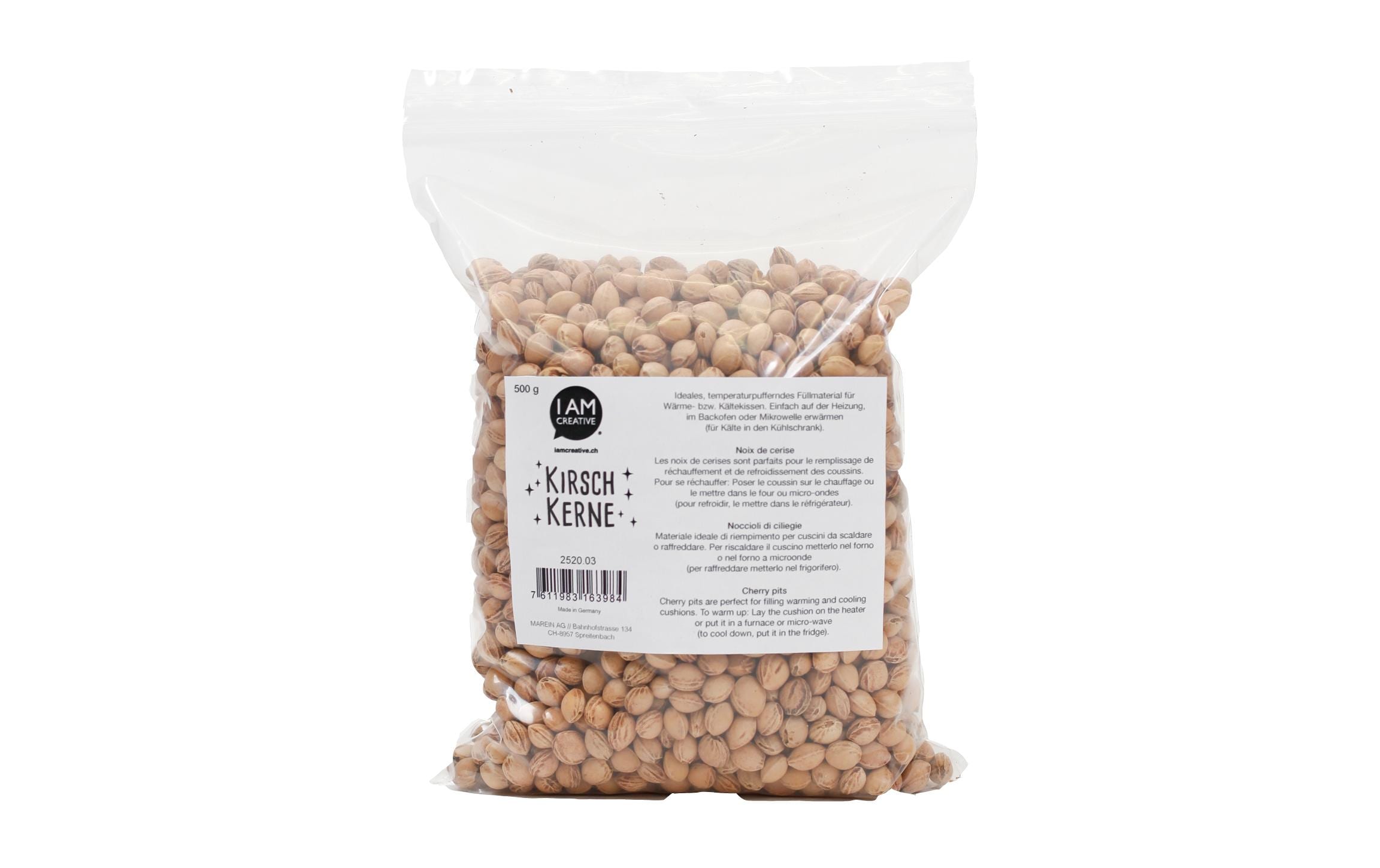 I am Creative Kirschkerne 500 g Zum Befüllen von Selbergenähtem