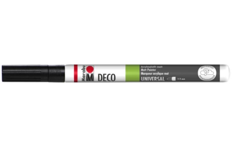 Marabu Acrylstifte Deco Painter 1 - 2 mm Spitze, Schwarz