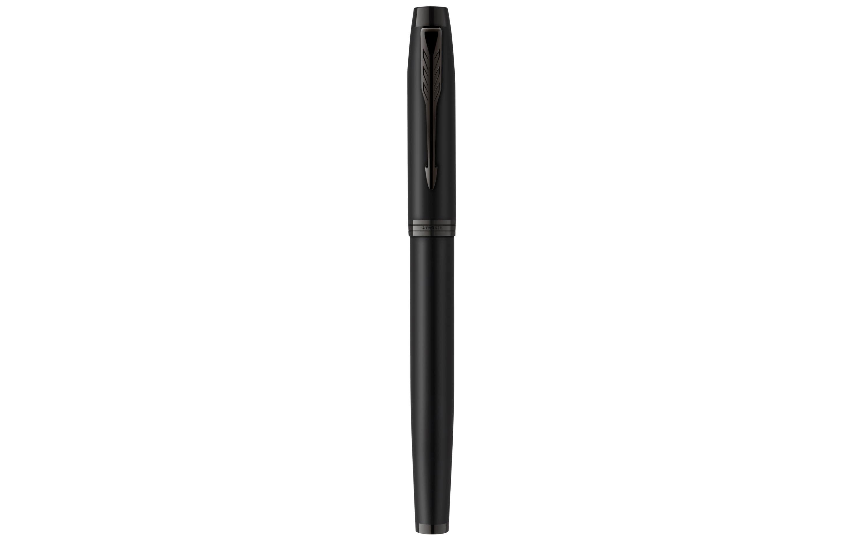 Parker Füllfederhalter IM Achromatic Mattschwarz, Feder:F, blau