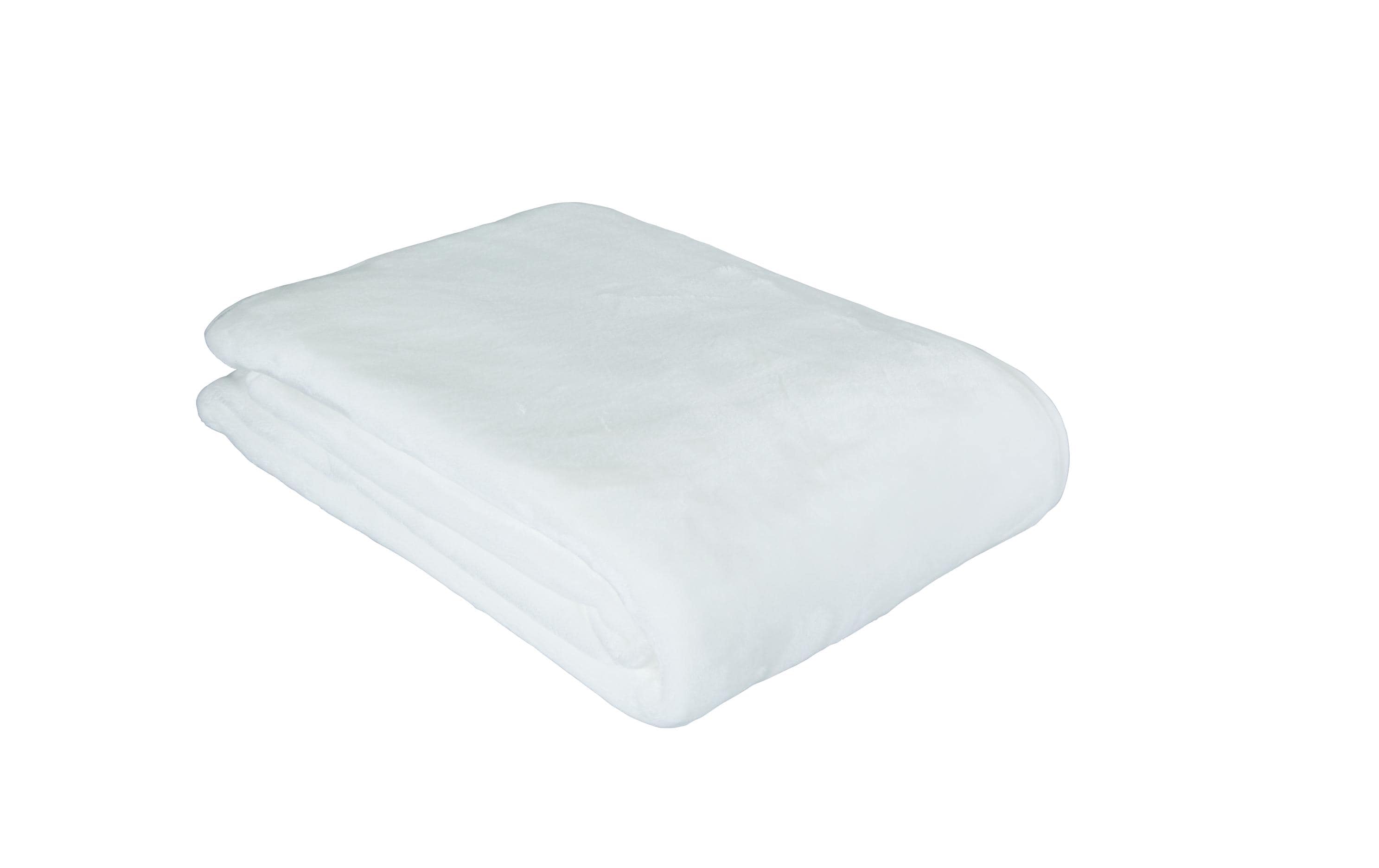 Eskimo Decke Cashmina, Weiss 100% Micro-Polyester, waschbar, 150x200 cm