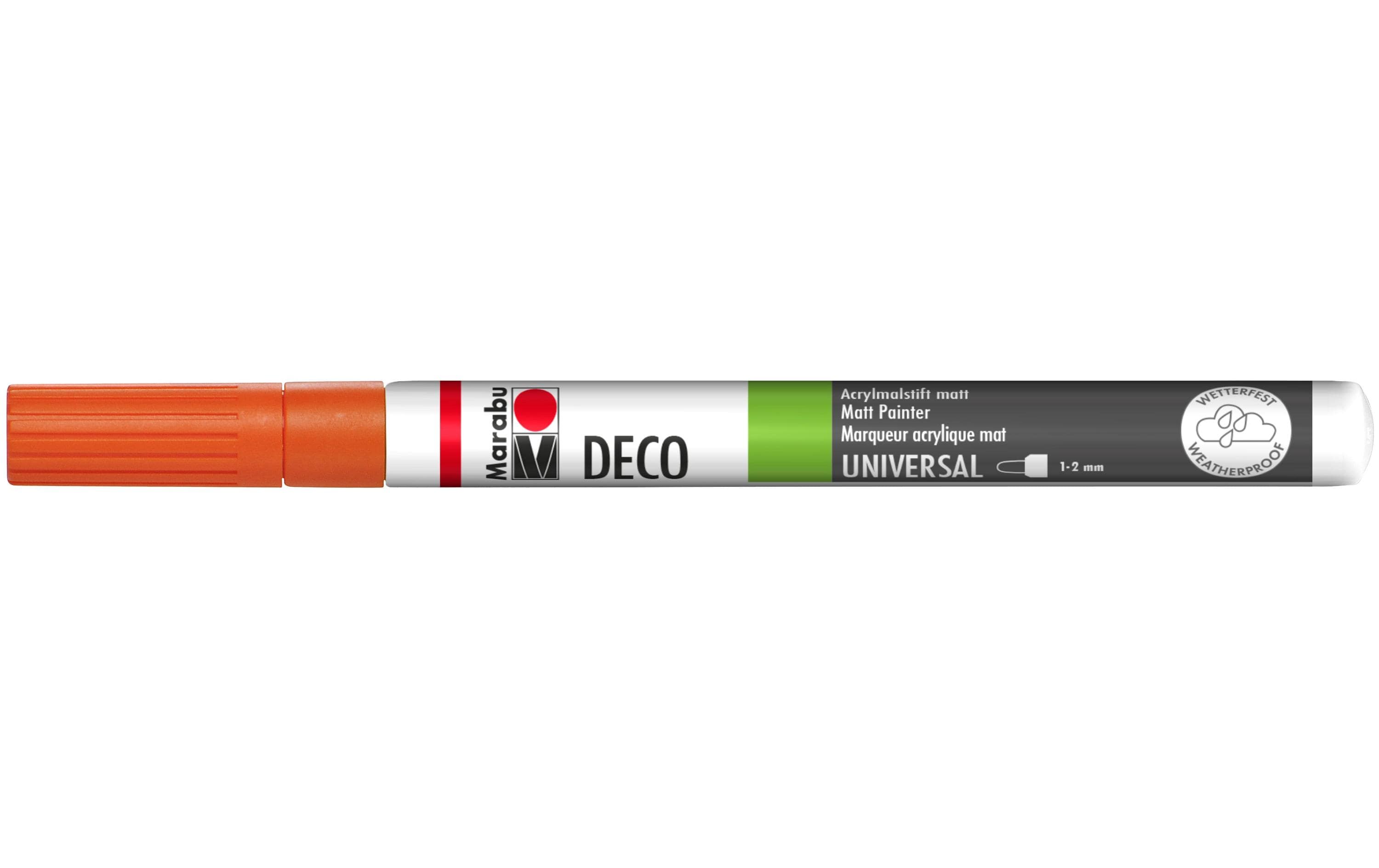 Marabu Acrylstifte Deco Painter 1 - 2 mm Spitze, Mandarine
