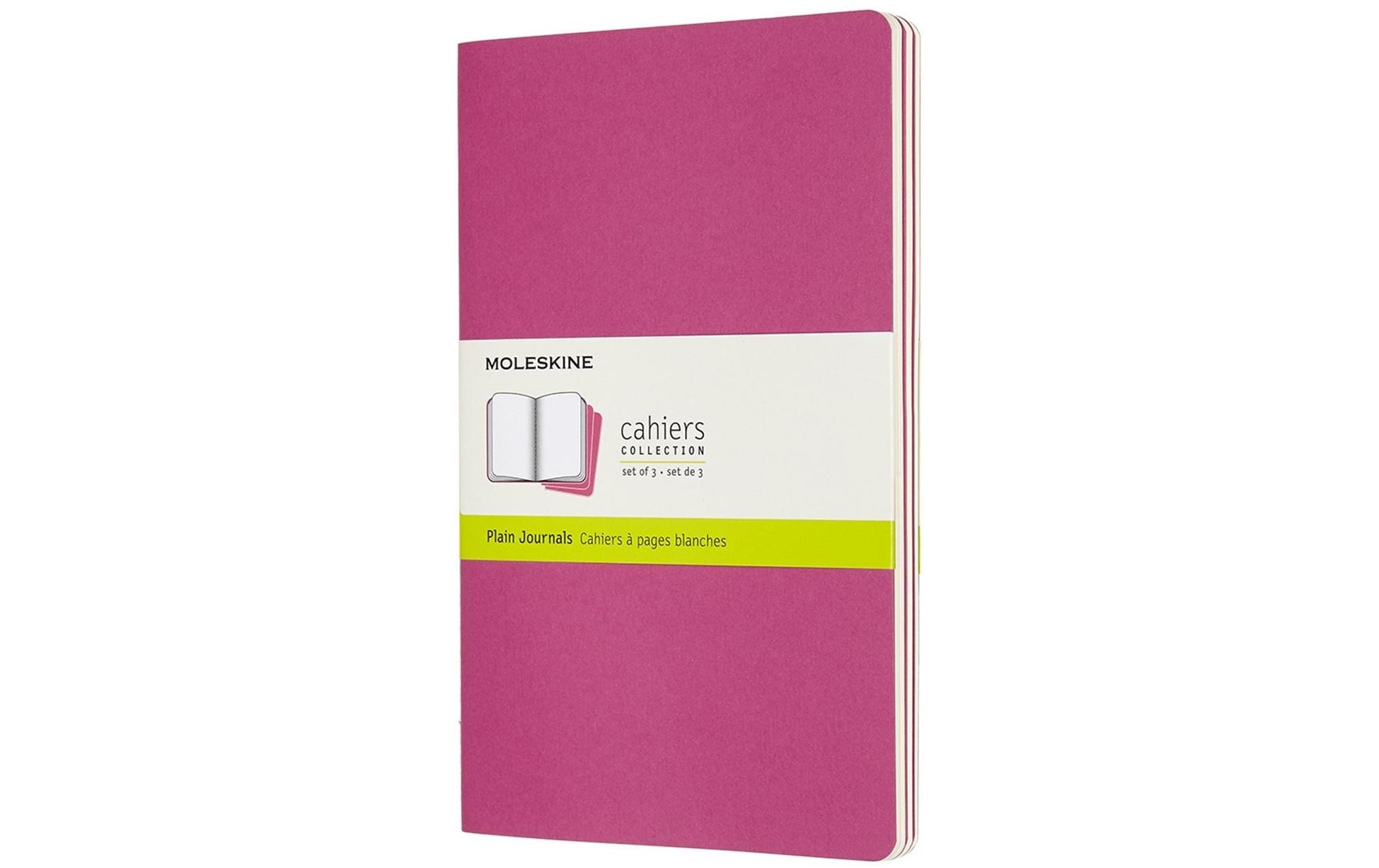 Moleskine Notizbuch A5 Pink blanko, Kartoneinband, 3 Stück