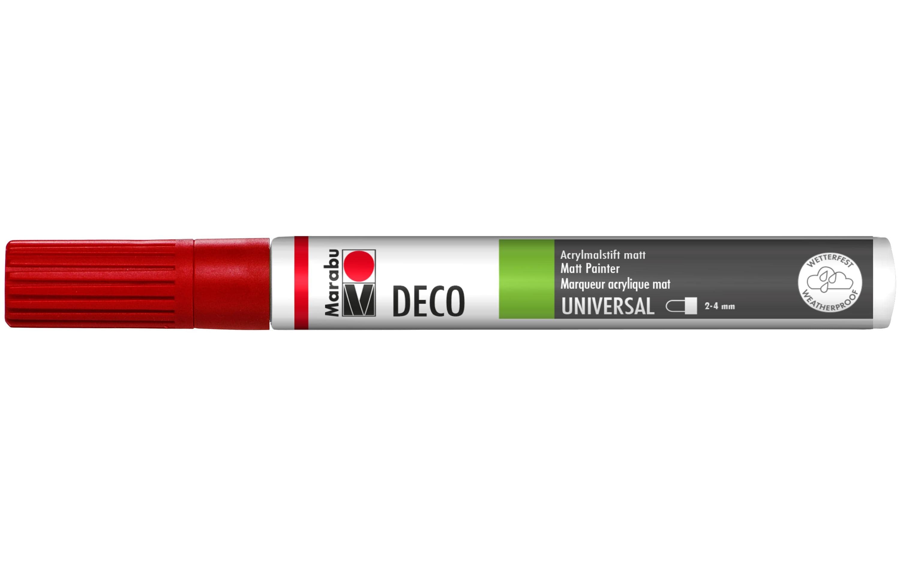 Marabu Acrylstifte Deco Painter 2 - 4 mm Spitze, Kirsche