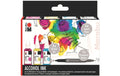 Marabu Alcohol Ink Set FLOWERS 3 Alkoholtinten, 5 Blätter A6, Permanentmar