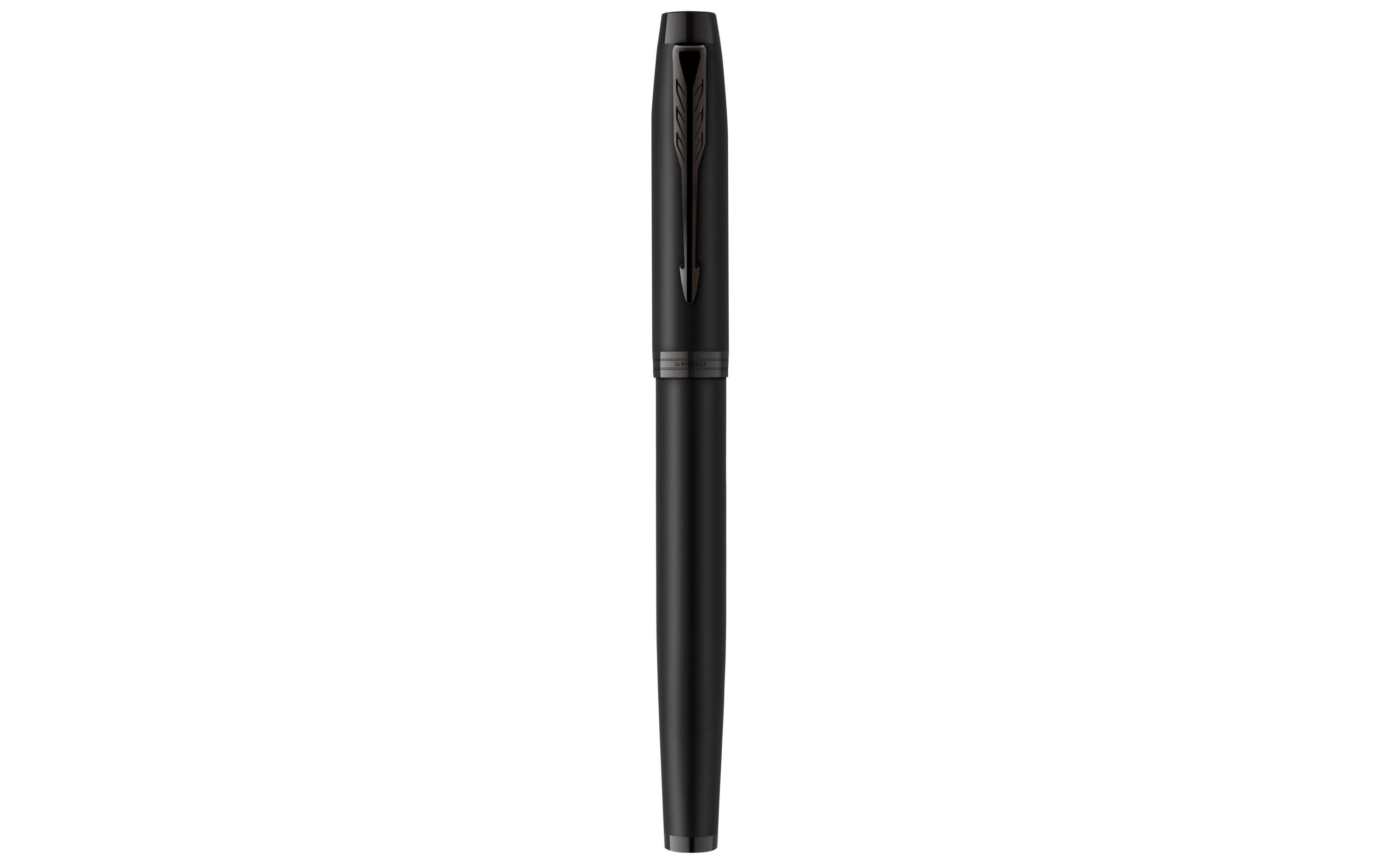 Parker Füllfederhalter IM Achromatic Mattschwarz, Feder:M, blau