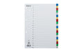 Biella Register A4 PP 20-teilig blanko, mit Indexblatt, farbig