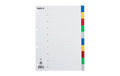 Biella Register A4 PP 10-teilig blanko, mit Indexblatt, farbig