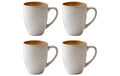 Bitz Kaffeetasse 300ml Creme/Amber 4 Stück, V: 300ml, H: 10cm, D: 8cm