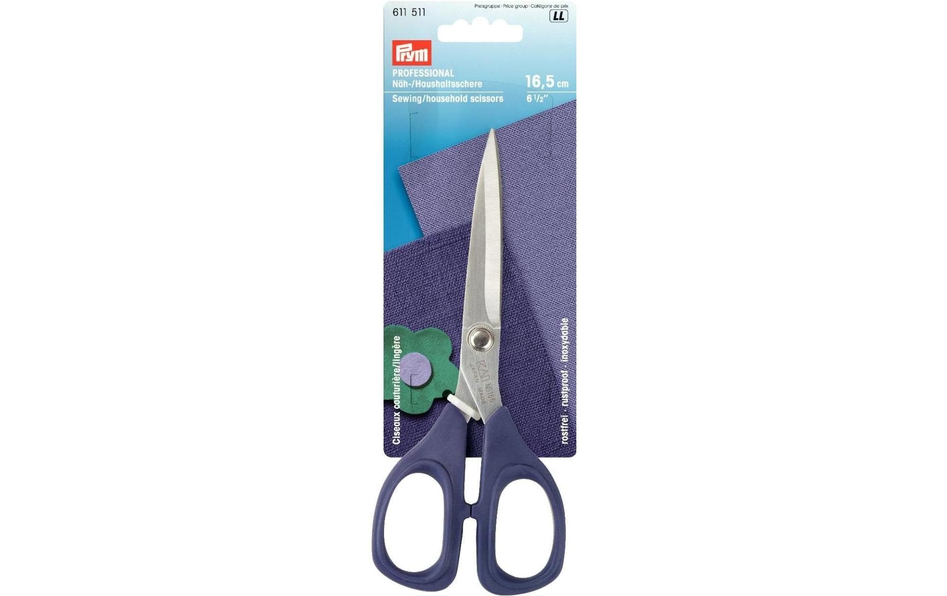 Prym Näh-/Haushaltsschere, Professional 6 1/2"" 16,5 cm, Karte