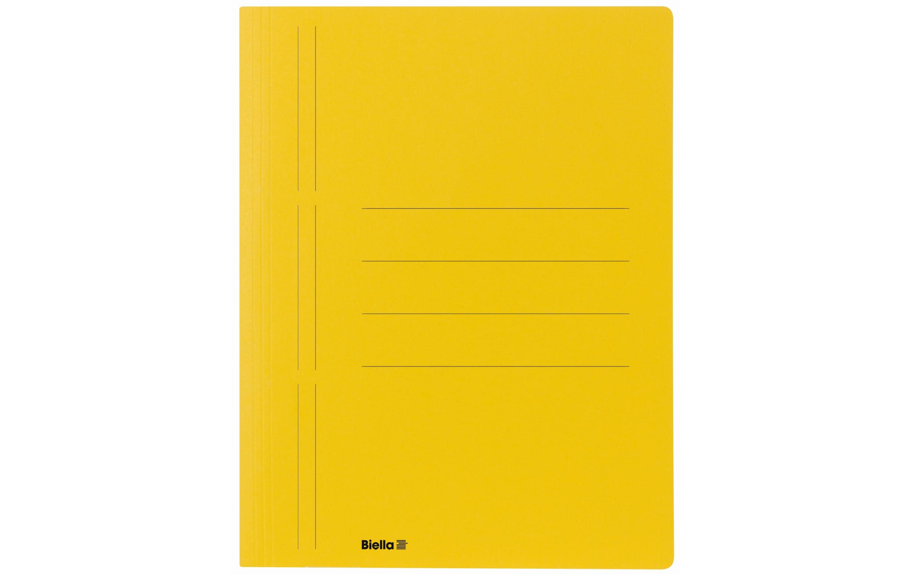 Biella Schnellhefter Recycolor A4 Format A4, Gelb, für 100 Blatt