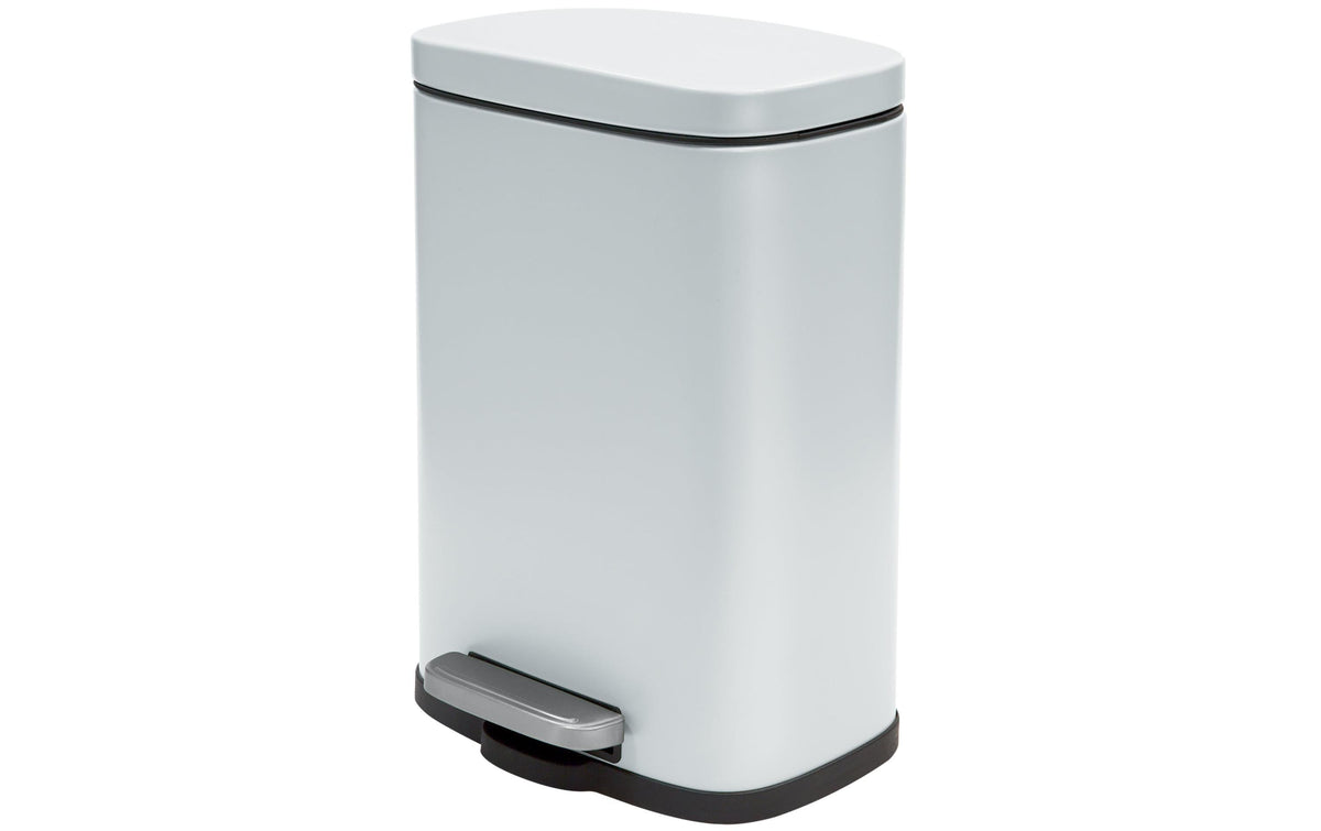 spirella Akira Treteimer, Weiss matt 5L, 21.4 x 16.7 cm, H: 30 cm, Stahl