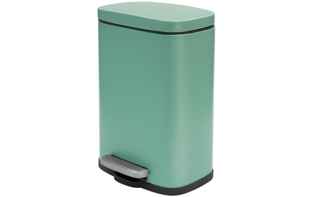 spirella Akira Treteimer, Grün matt 5L, 21.4 x 16.7 cm, H: 30 cm, Stahl