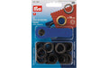 Prym Ösen + Scheiben, brüniert 14 mm, Karte 10 Stück