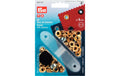 Prym Ösen + Scheiben, gold 5 mm, Karte 40 Stück