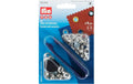 Prym Ösen + Scheiben, silber 5 mm, Karte 40 Stück