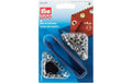Prym Ösen + Scheiben, silber 4 mm, Karte 50 Stück