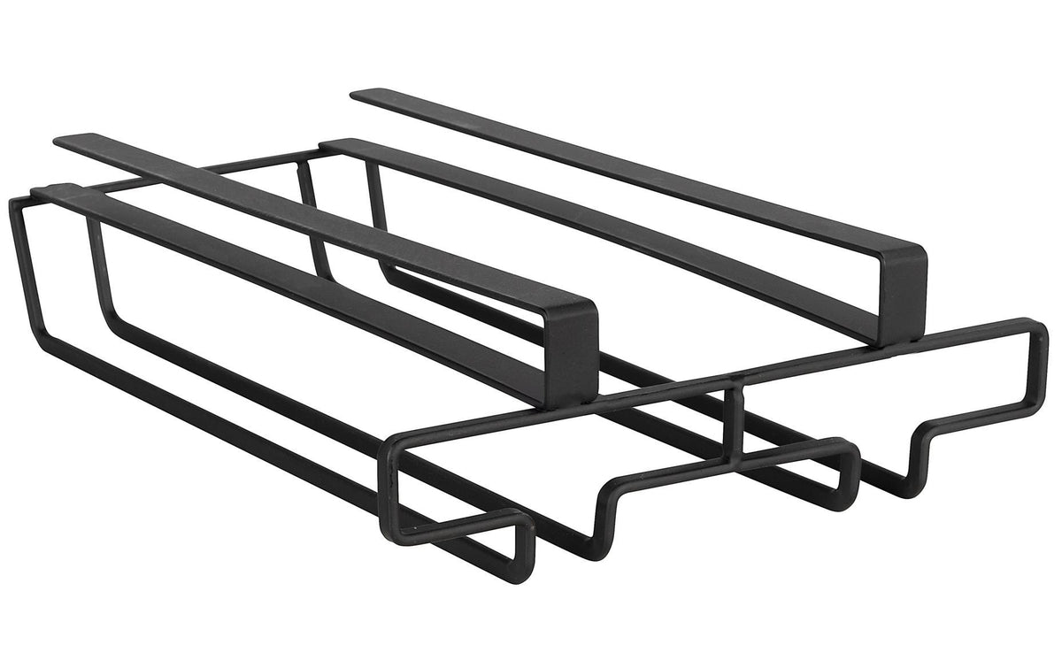 Wenko Schrankeinbau Gläserhalter schwarz, 20x28 x7, bi szu 6 Gläser