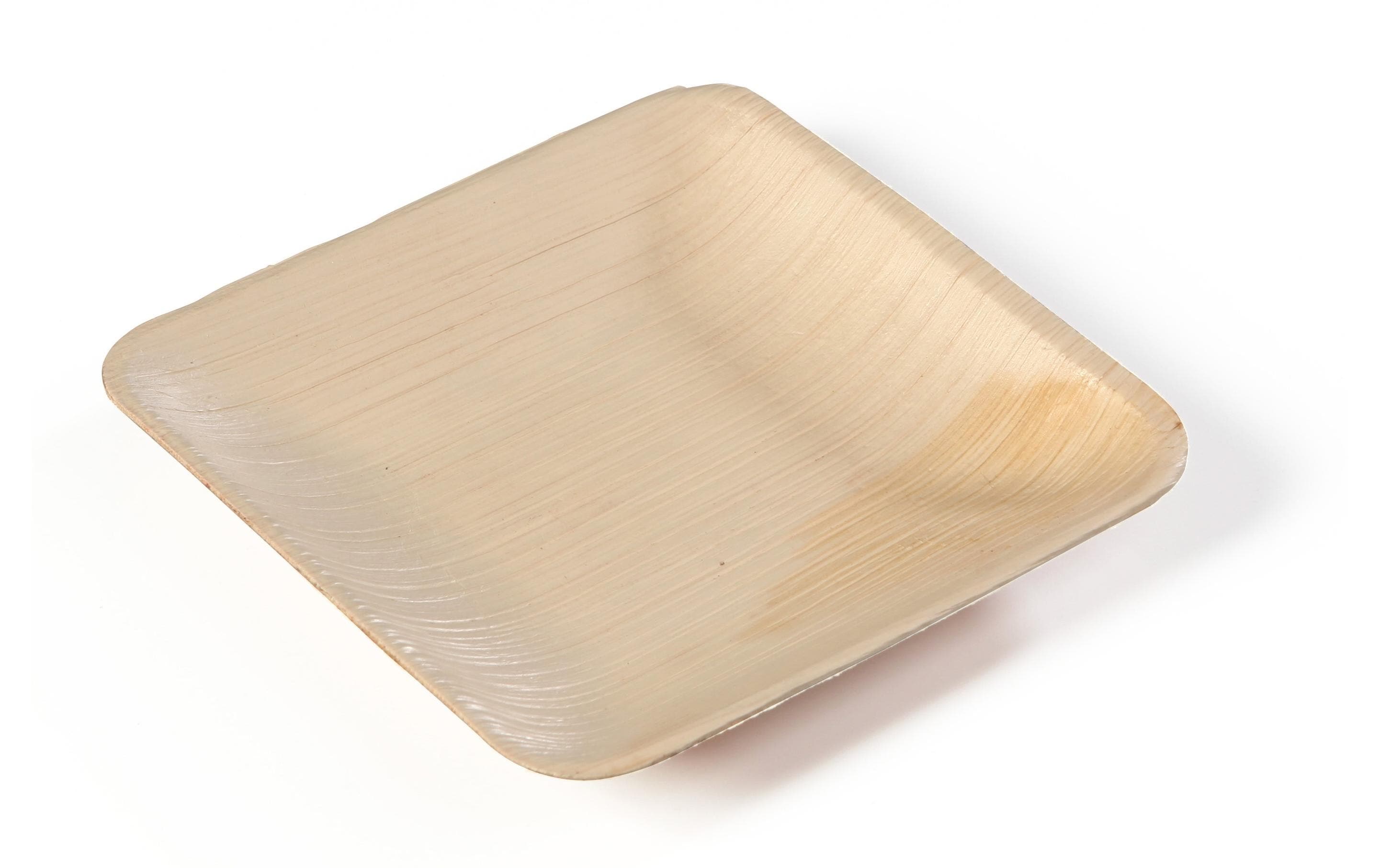 Sier Palm Teller viereckig 20 Stück, 150 x 150 x h14 mm