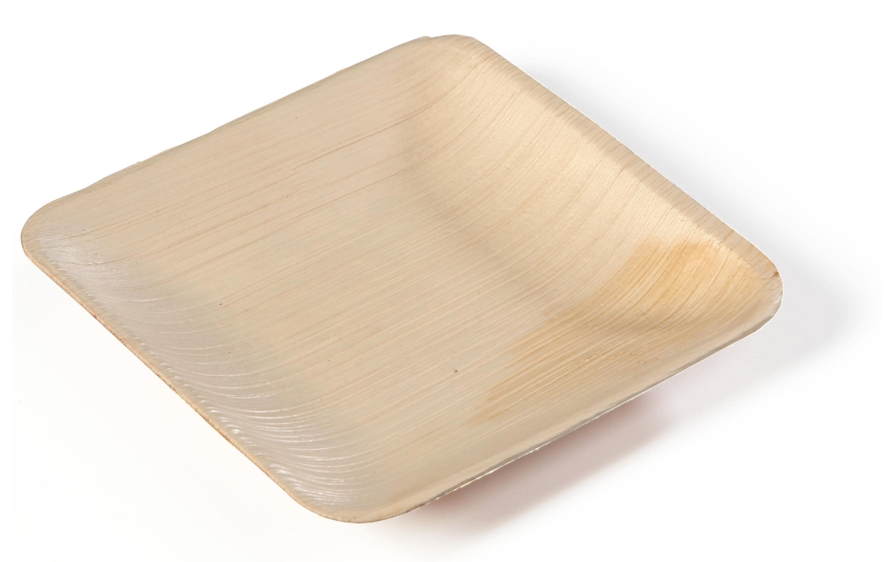 Sier Palm Teller viereckig 20 Stück, 200 x 200 x h20 mm