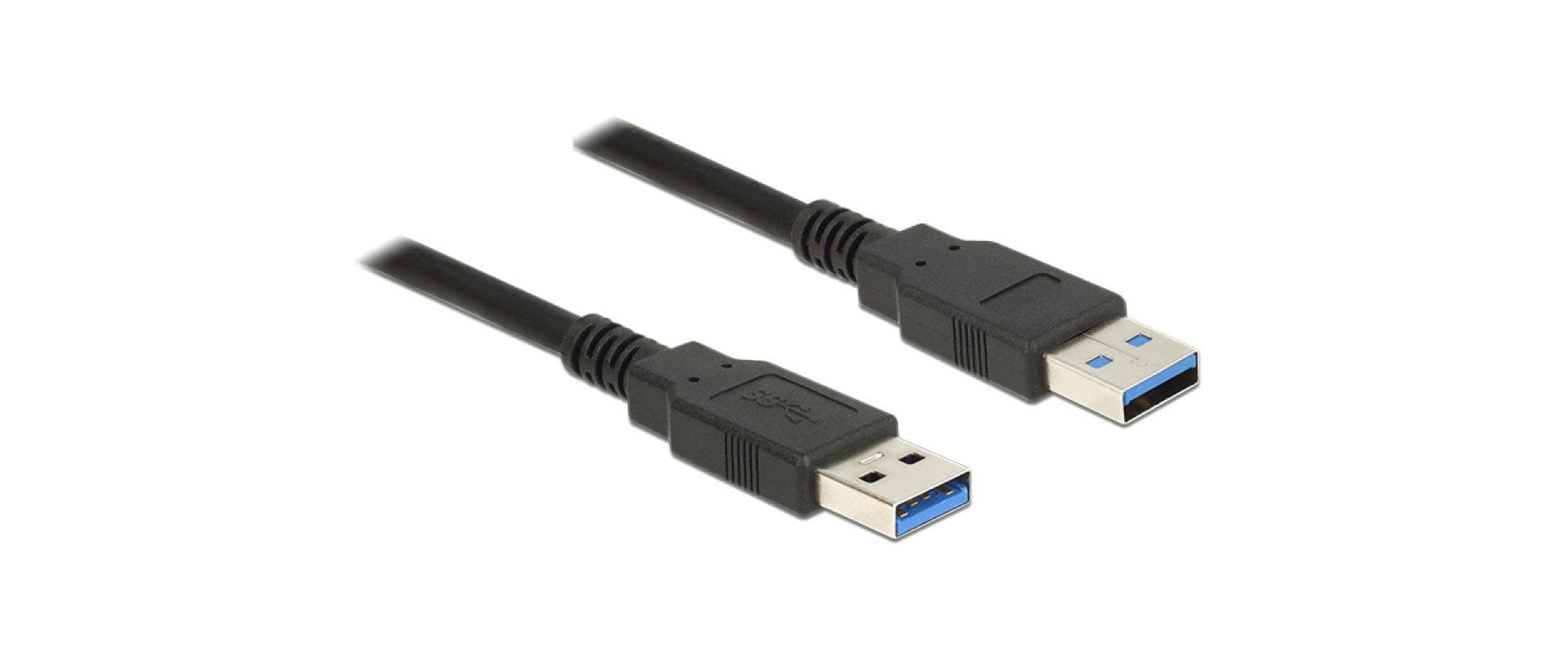 USB3.0 Kabel, A-Stecker zu A-Stecker, 1m Schwarz