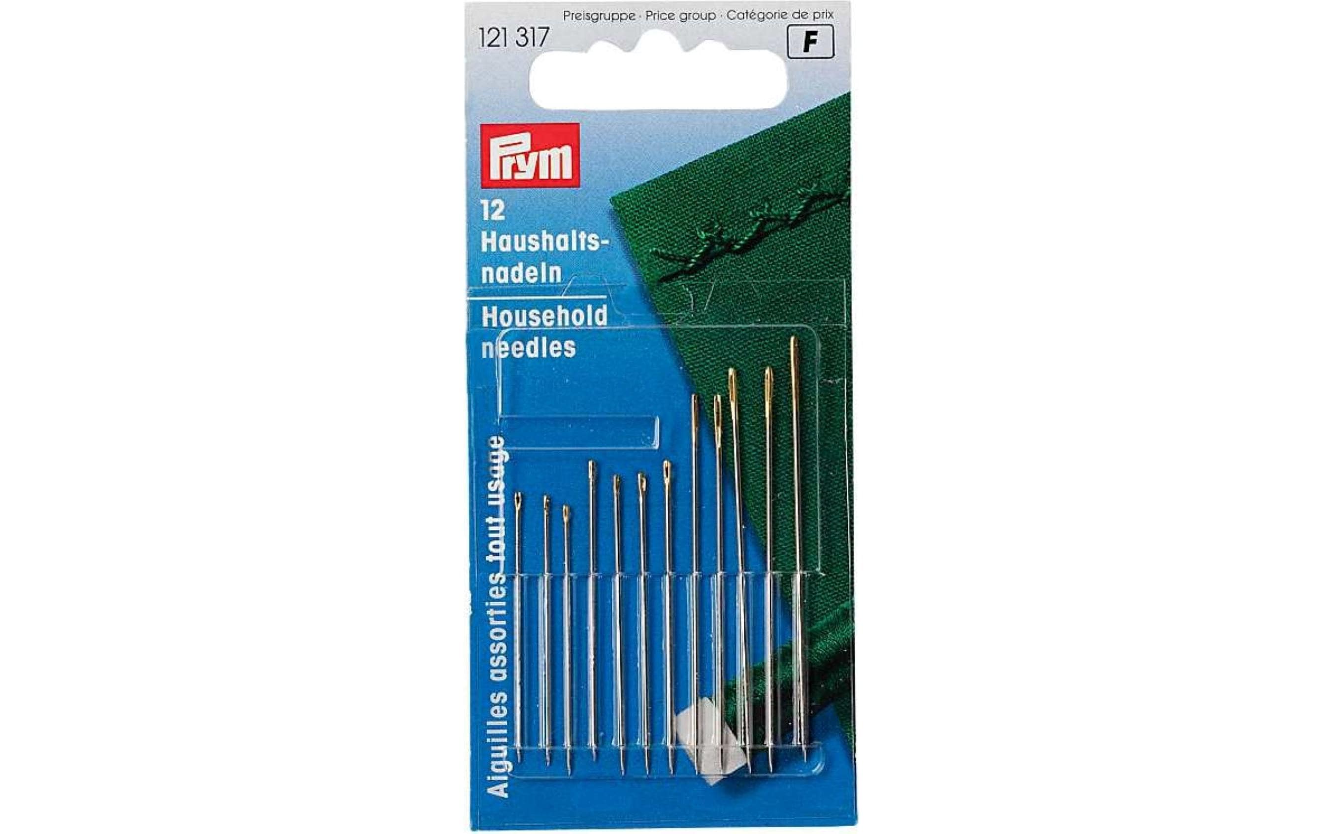 Prym Haushalts - Nähnadeln Stahl Sortiert, Karte 12 Stück