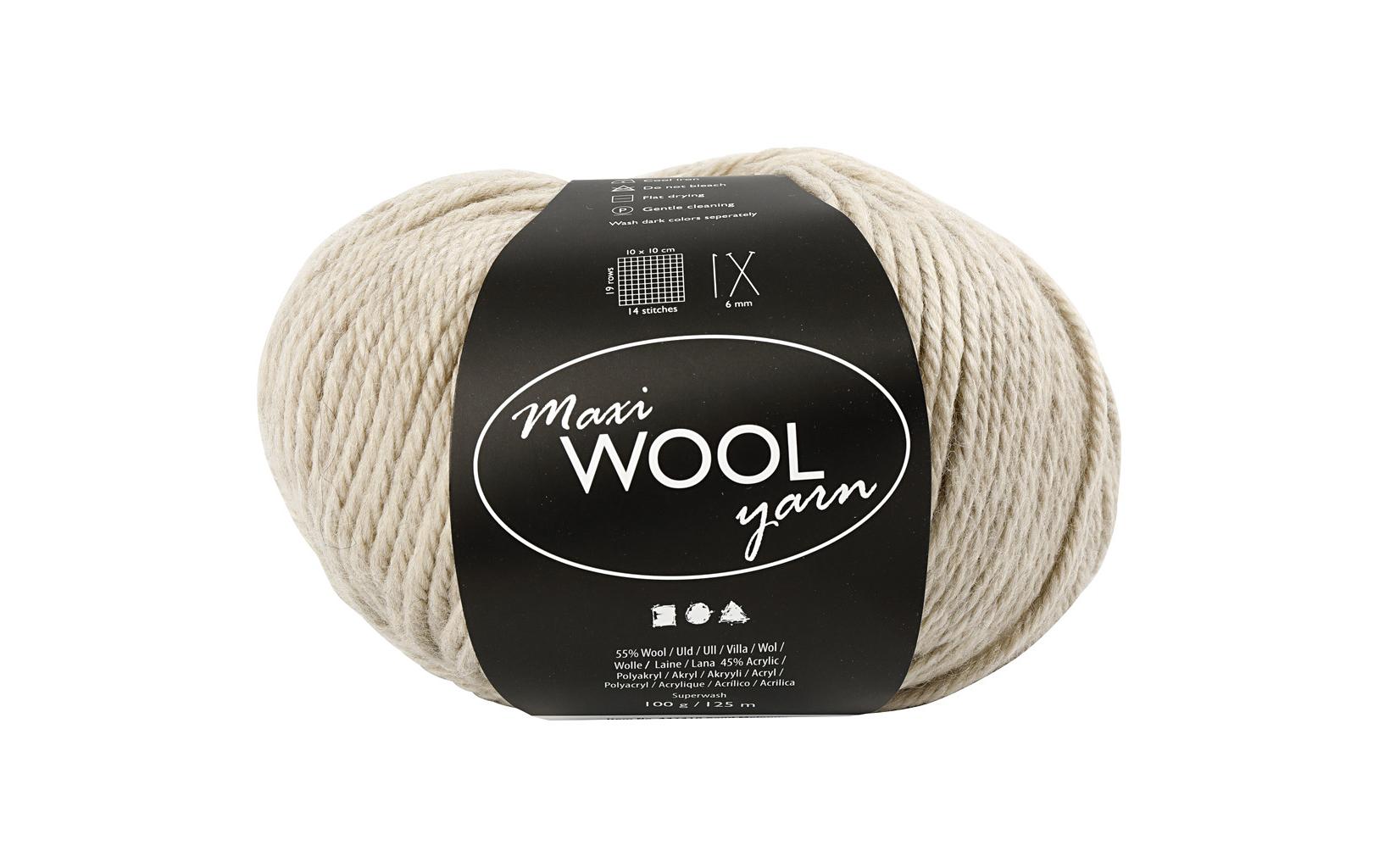 Creativ Company Wollgarn sand 100 g, 125 m