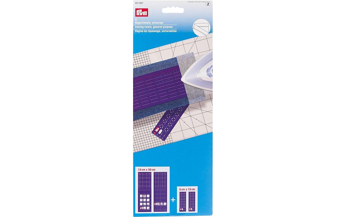 Prym Bügellineale universal Karte 2 Stück